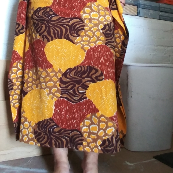 60s 70s vintage caftan thick funky colours - Picture 7 of 9